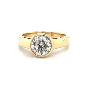 2.01carat Bezel Set DiamoNd Ring