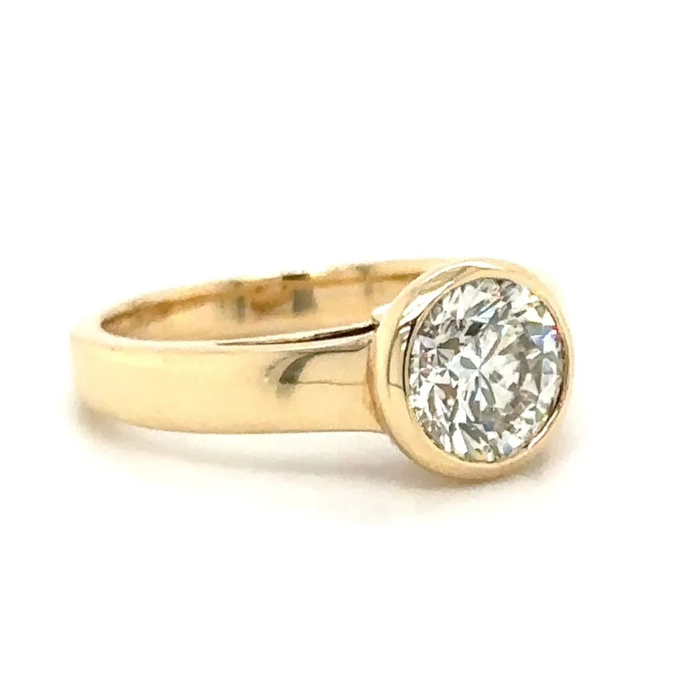2.01carat Bezel Set DiamoNd Ring
