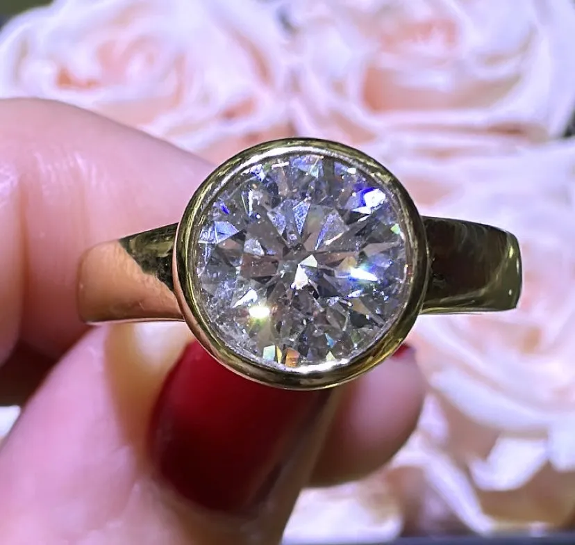 2.01carat Bezel Set DiamoNd Ring