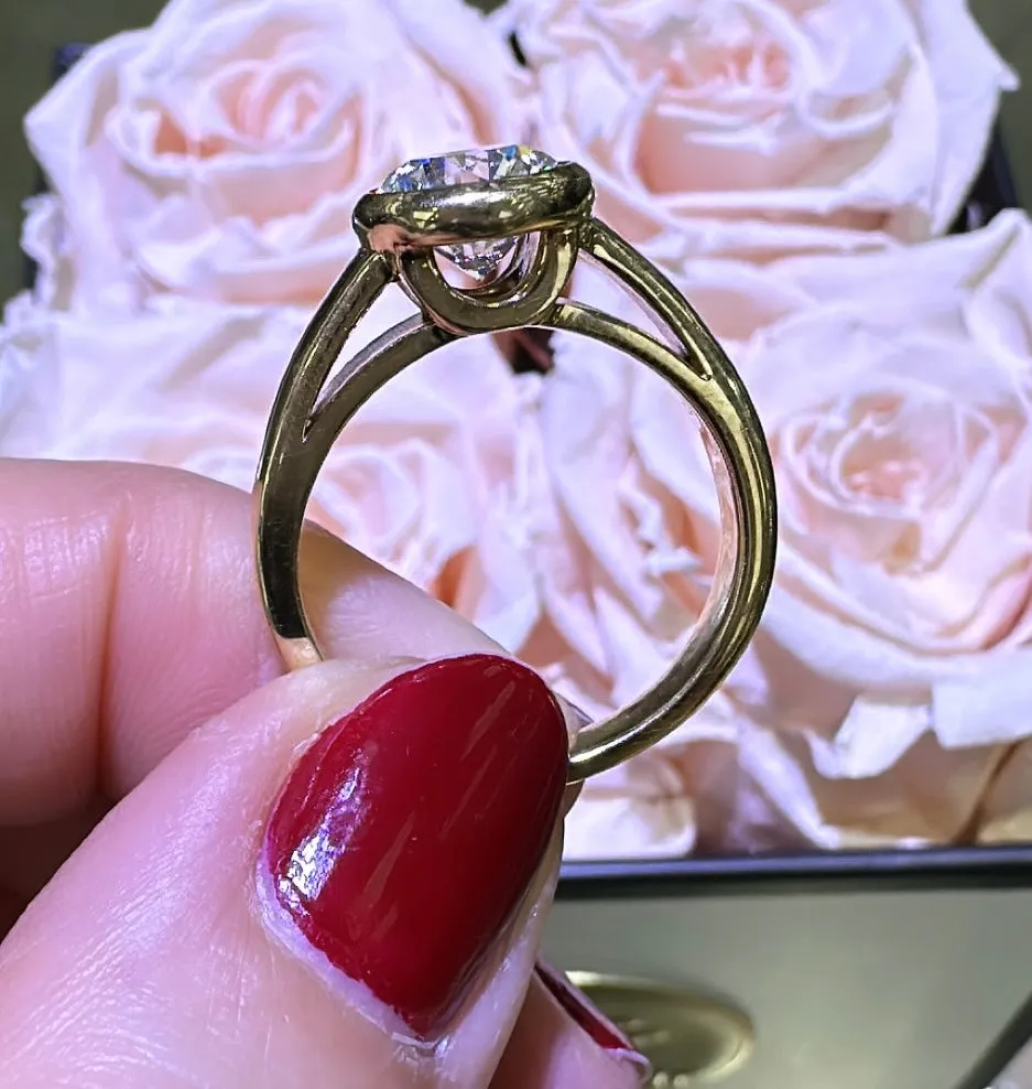 2.01carat Bezel Set DiamoNd Ring
