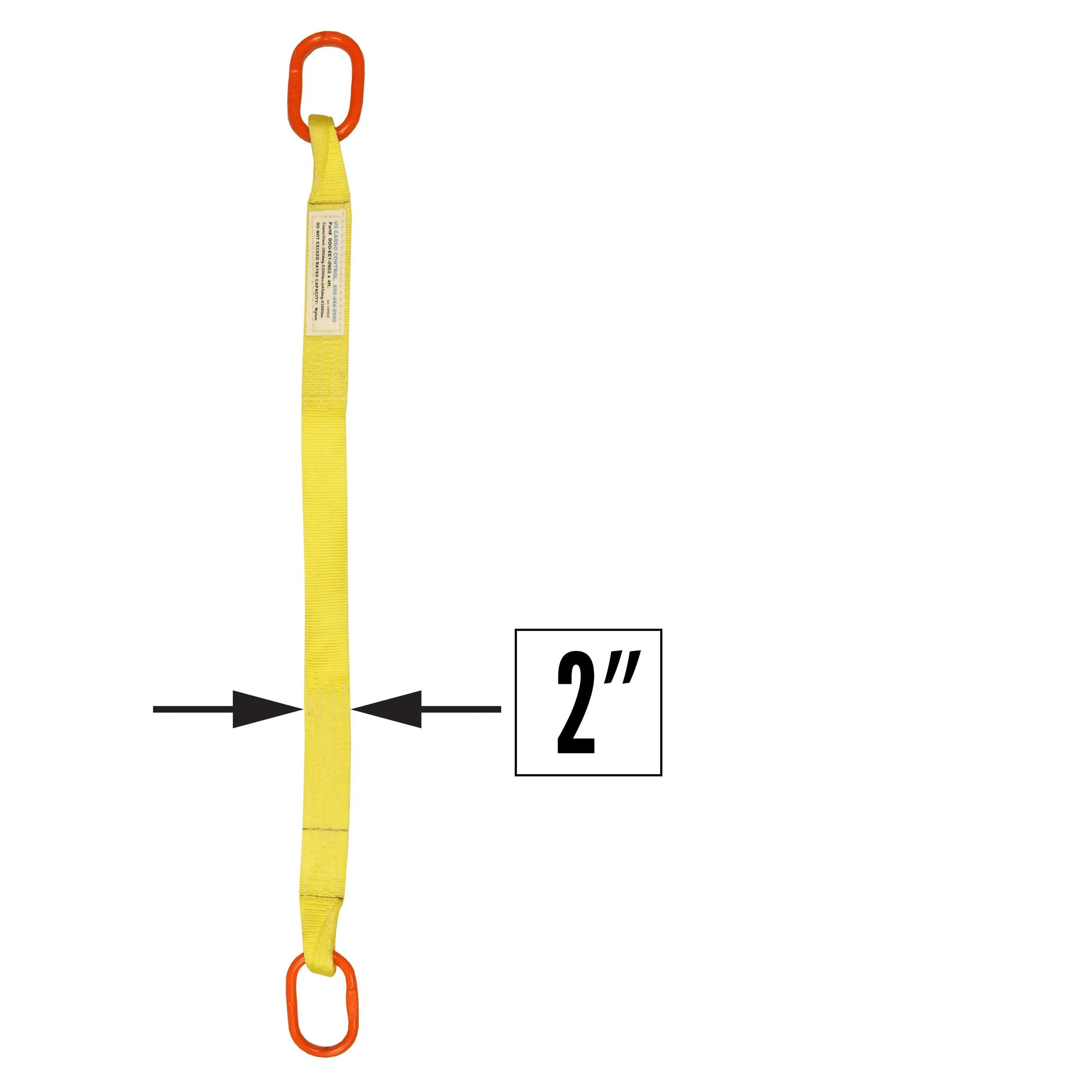 2"x10' (2 ply) Single Leg Nylon Sling w/ Master Link Both Ends