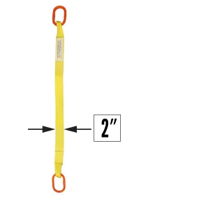 2"x10' (2 ply) Single Leg Nylon Sling w/ Master Link Both Ends