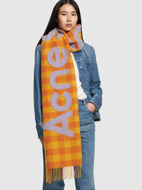 Acne Studios   Veda Hero wool &amp; nylon scarf 