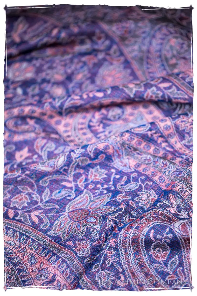 Adelasia Paisley Reversible Kashmir Wool Scarf