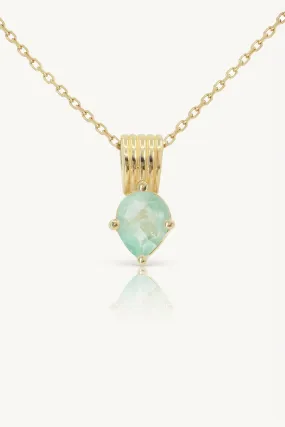 Amie Fluorite Gold Necklace