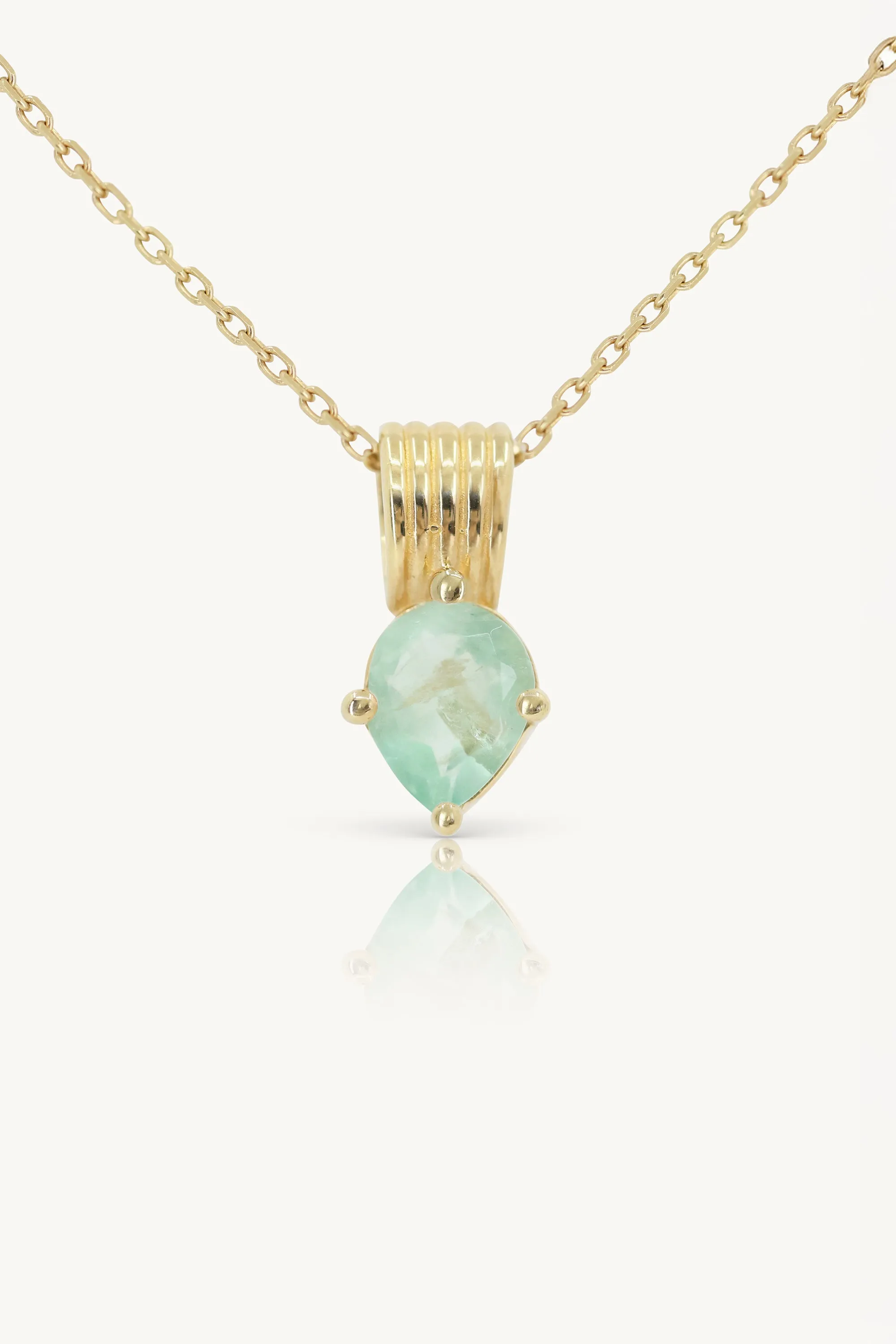 Amie Fluorite Gold Necklace