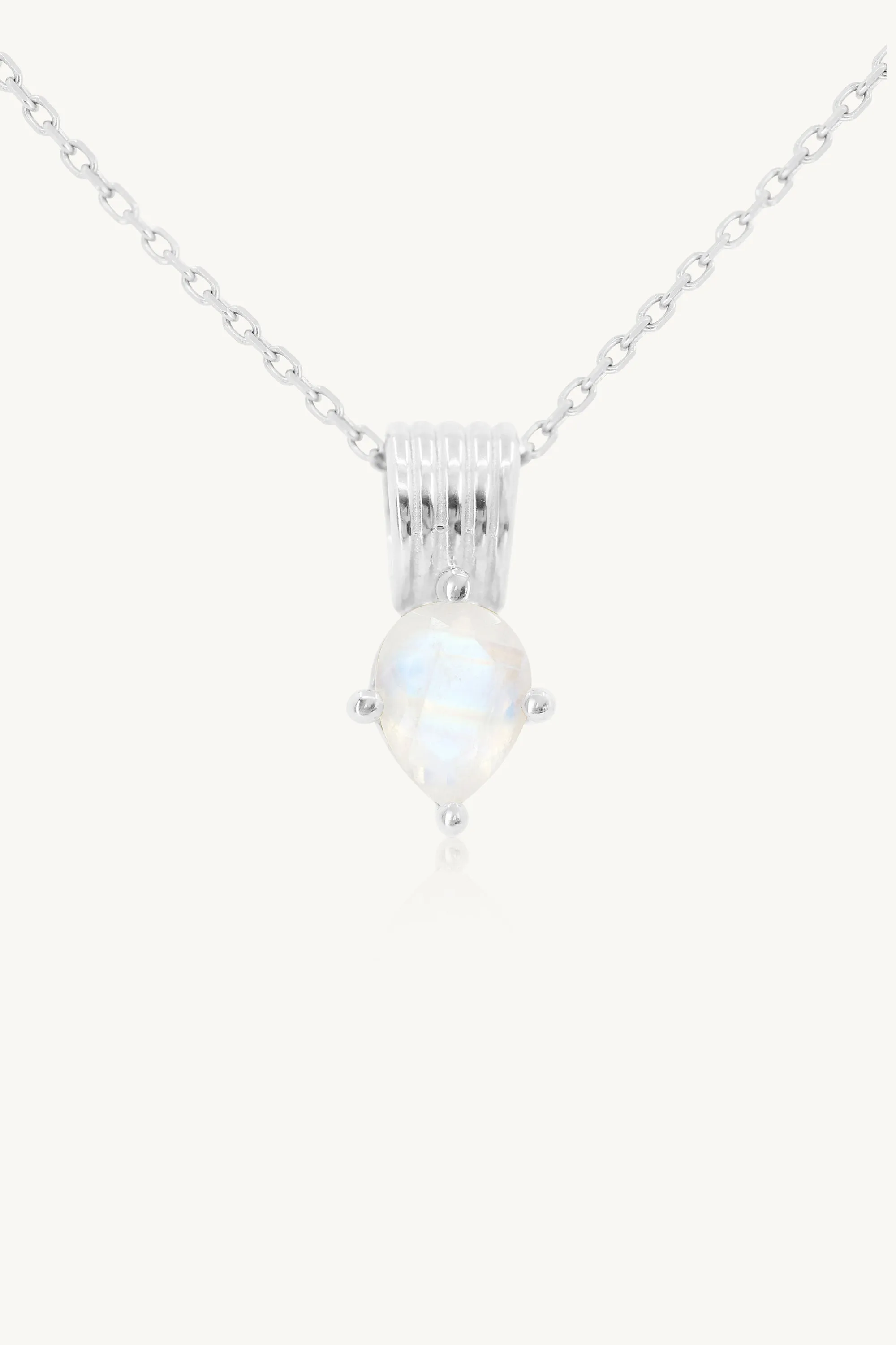Amie Moonstone Silver Necklace