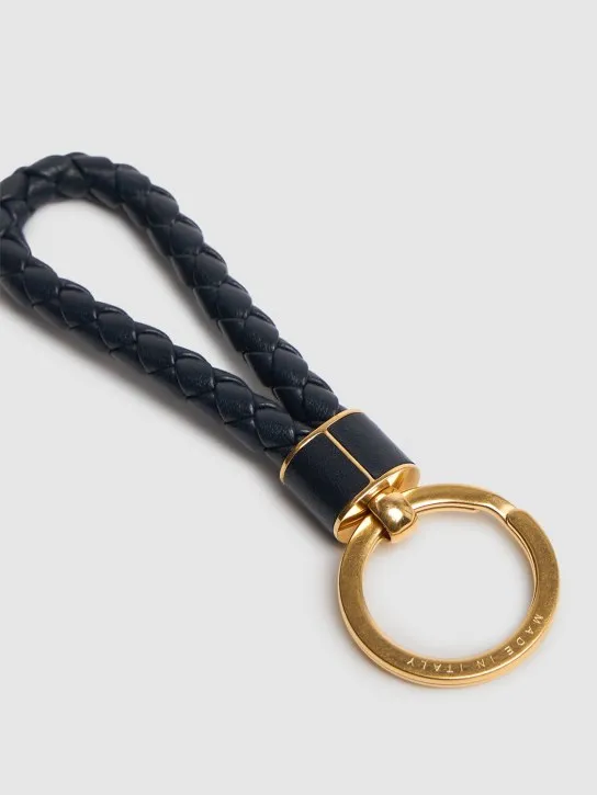 Bottega Veneta   Intreccio leather key ring 