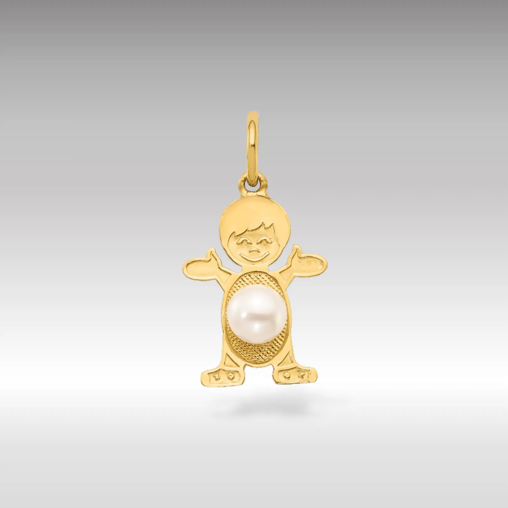 Boy June Birthstone Pearl Pendant