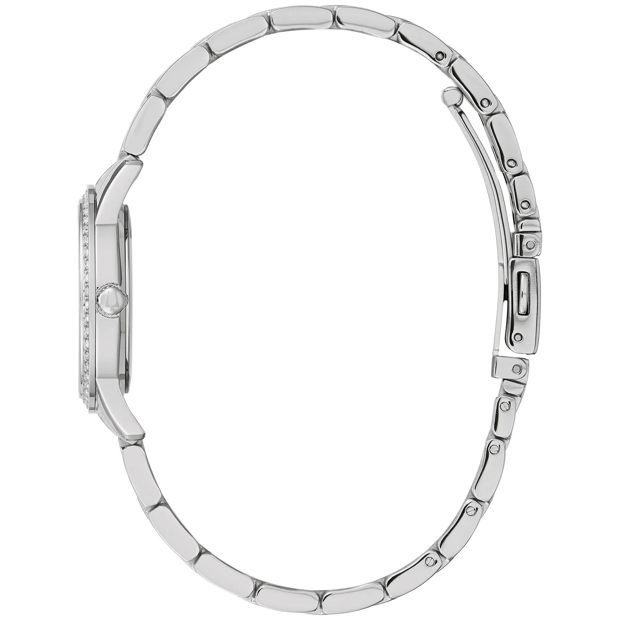 Bulova Women's Classic 32mm Quartz Watch Crystal Bezel 96X155