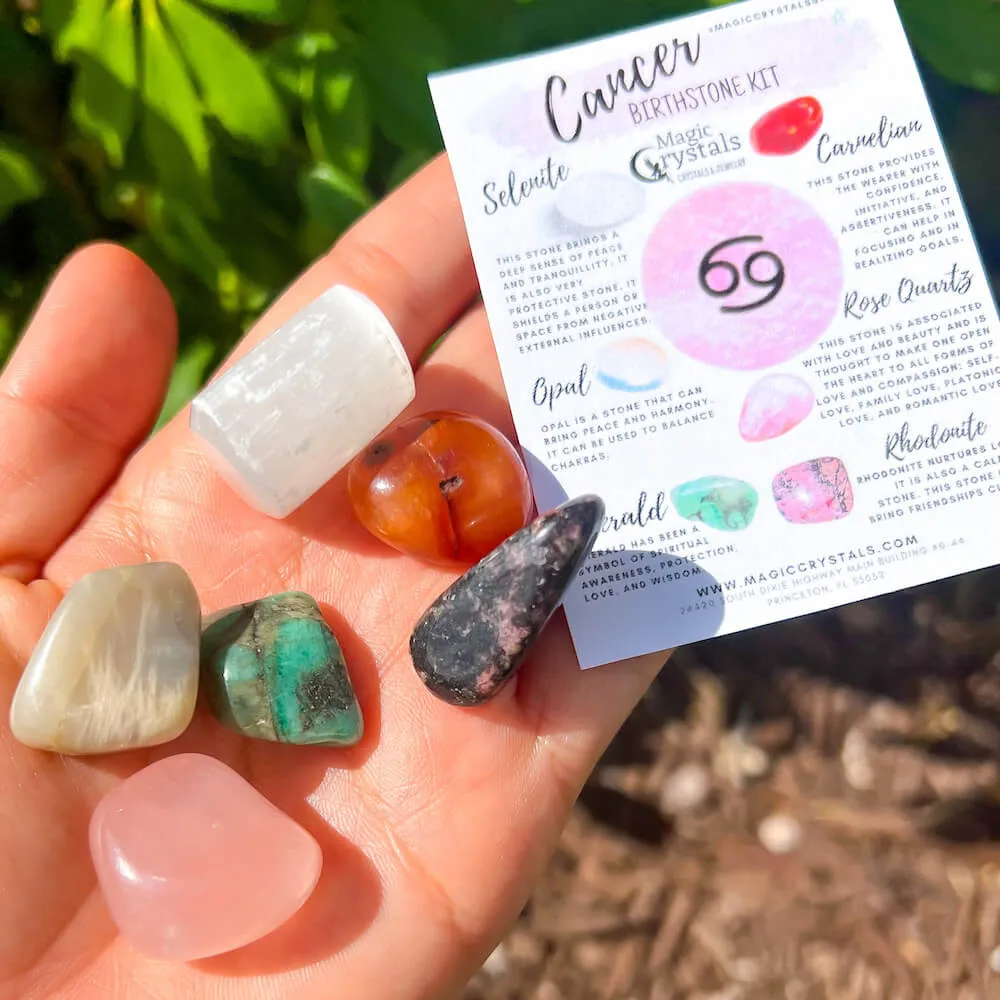 Cancer Birthstones Crystal Set