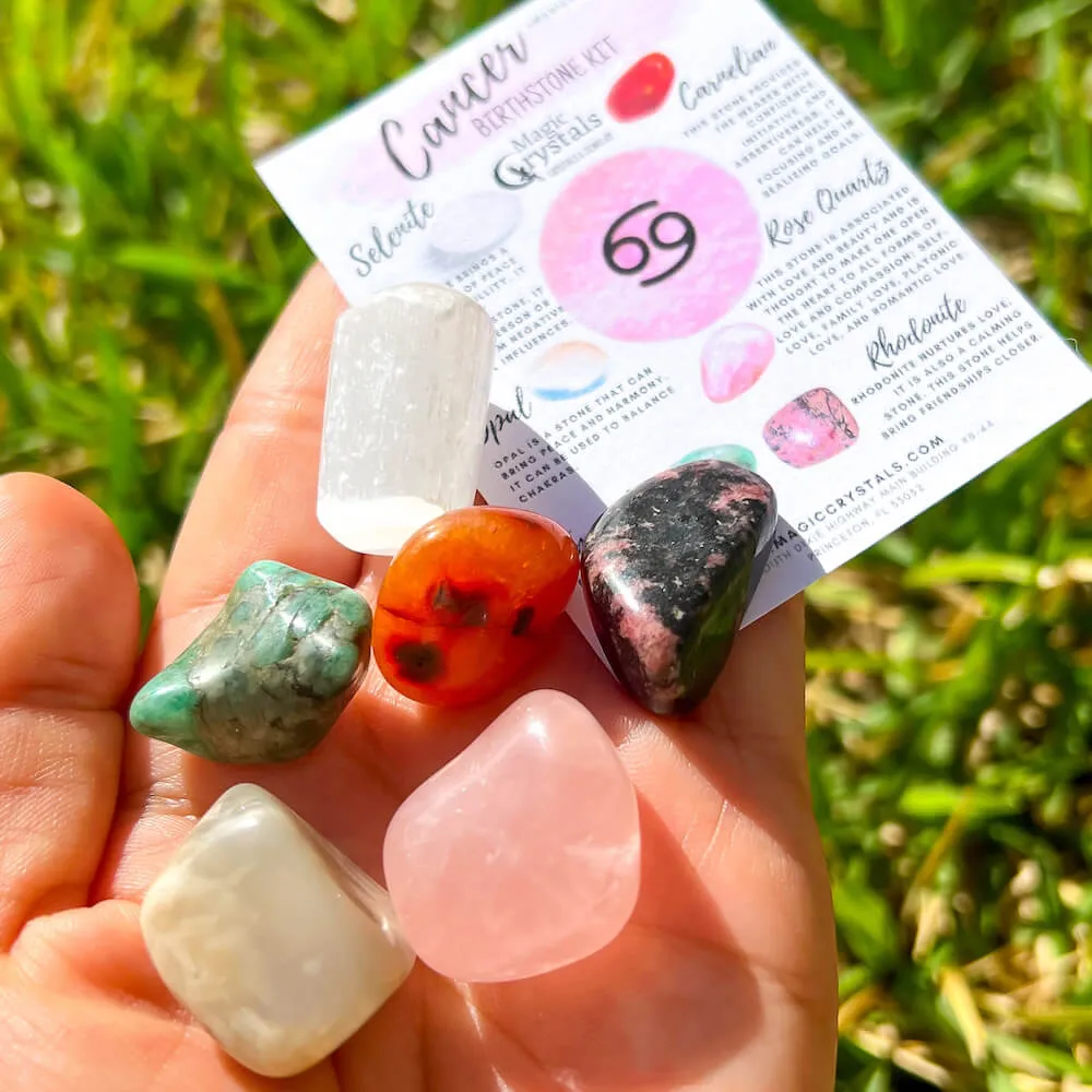 Cancer Birthstones Crystal Set