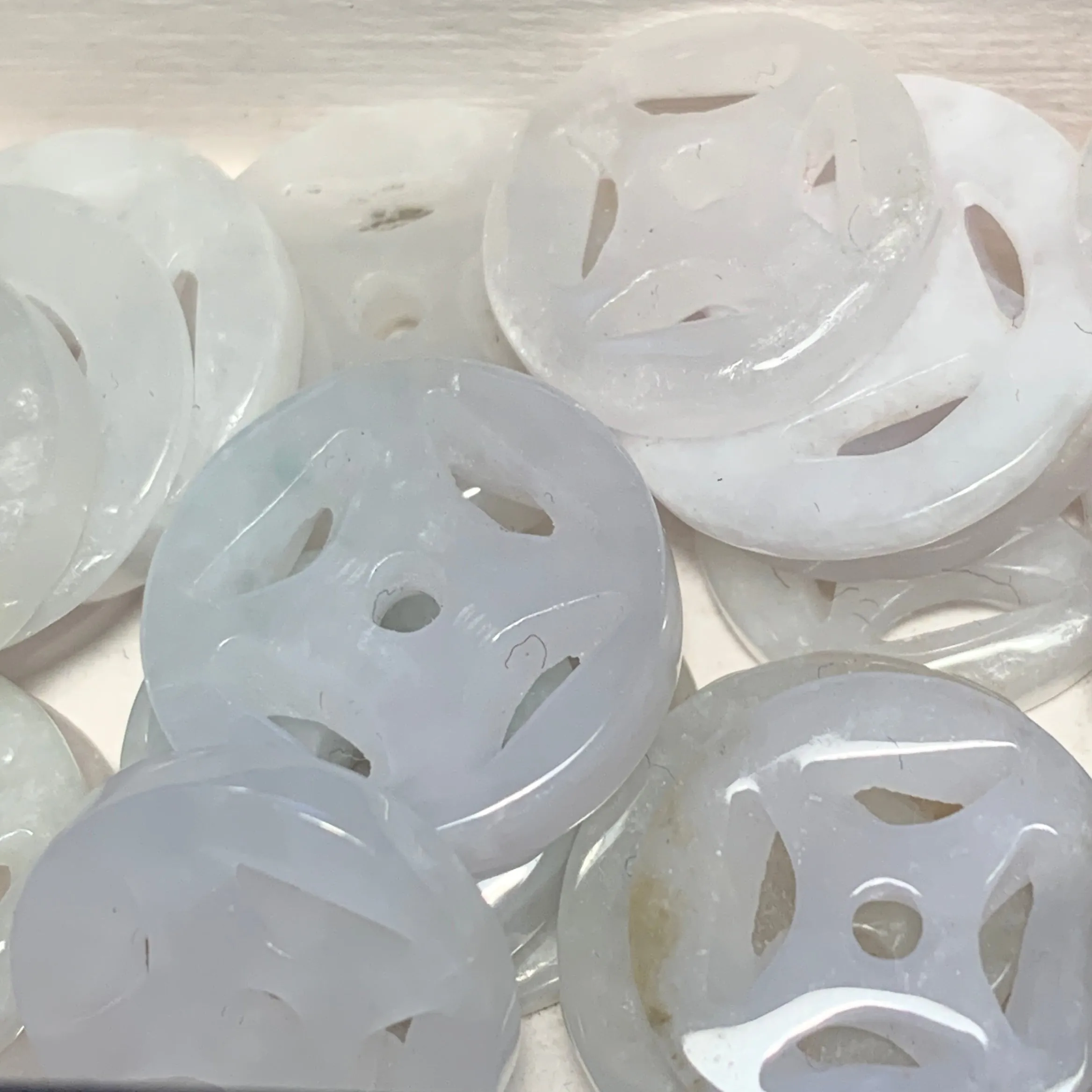Carved Jade Circular Charm