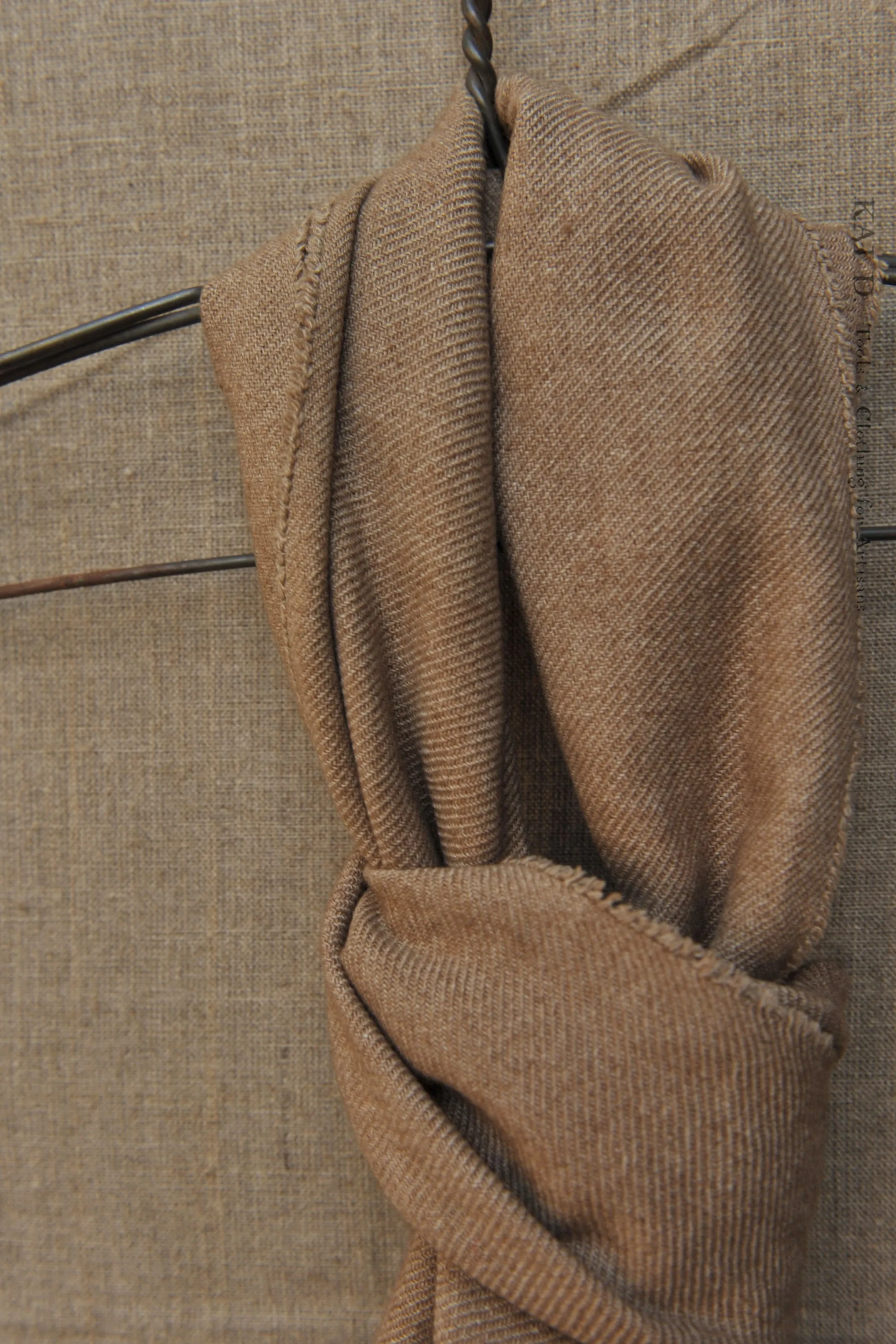 Cashmere Silk Fringe Scarf - Camel