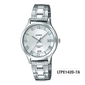 Casio Standard Analog-Ladies Silver Stainless Steel Band Watch LTPE142D-9A