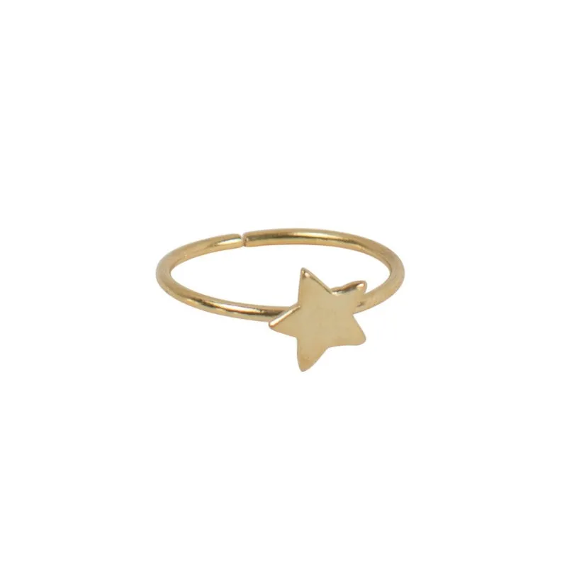 Celestial Goldtone Adjustable Ring
