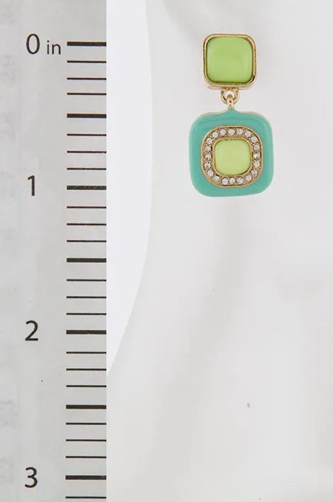 Cotton Candy Squares Earrings