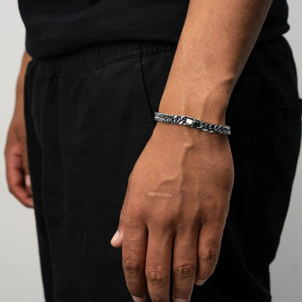 Cuban Bracelet Clasp (Silver) 8MM
