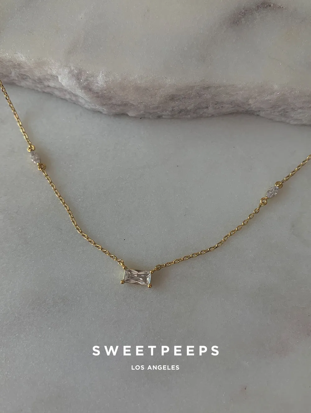 Daintiest Rectangle Necklace