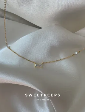 Daintiest Rectangle Necklace