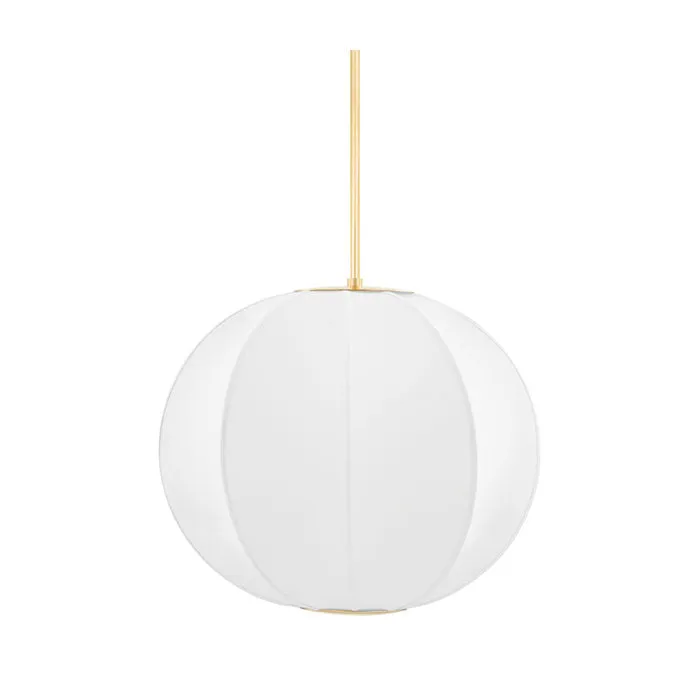 Dutton Small Pendant in Aged Brass