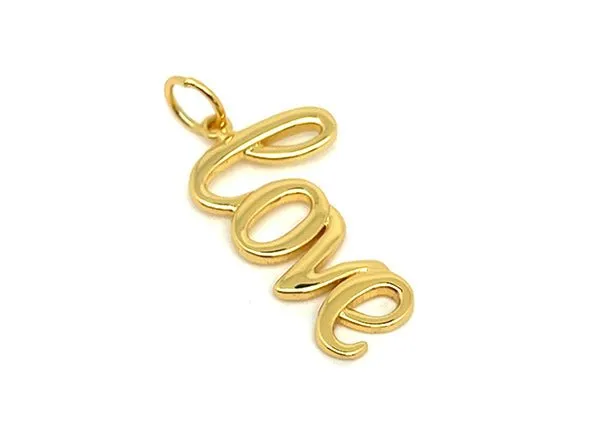 Elegant Love Word Pendant