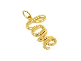 Elegant Love Word Pendant