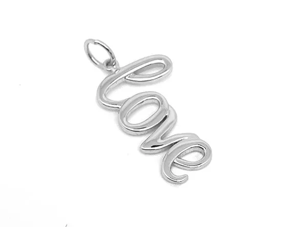 Elegant Love Word Pendant