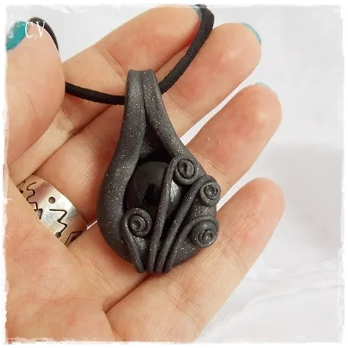 Elven Black Pendant
