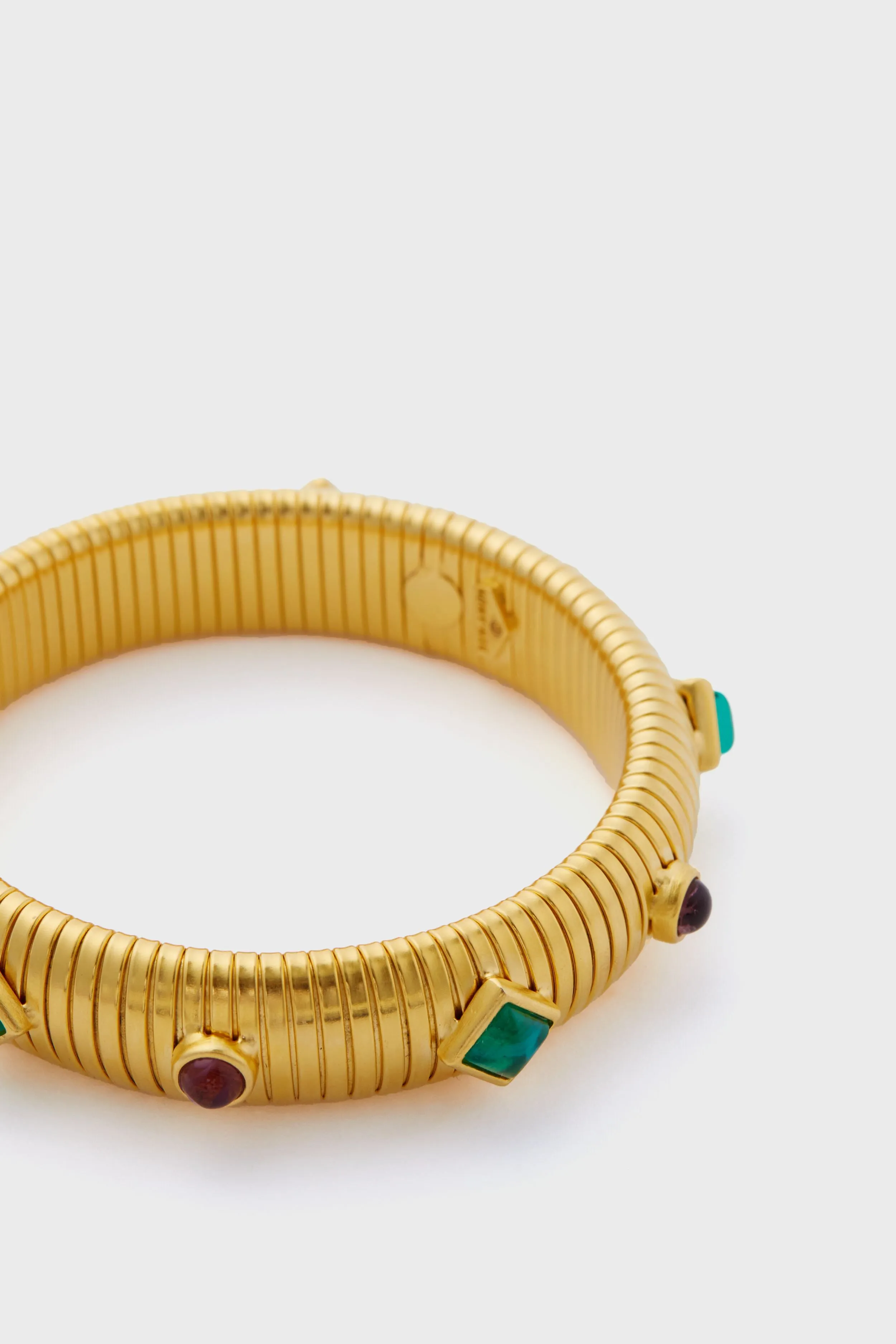 Emerald and Ruby Byzantine Cobra Bracelet