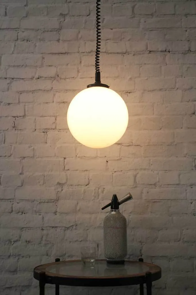 Glass Ball Rise & Fall Pendant Light