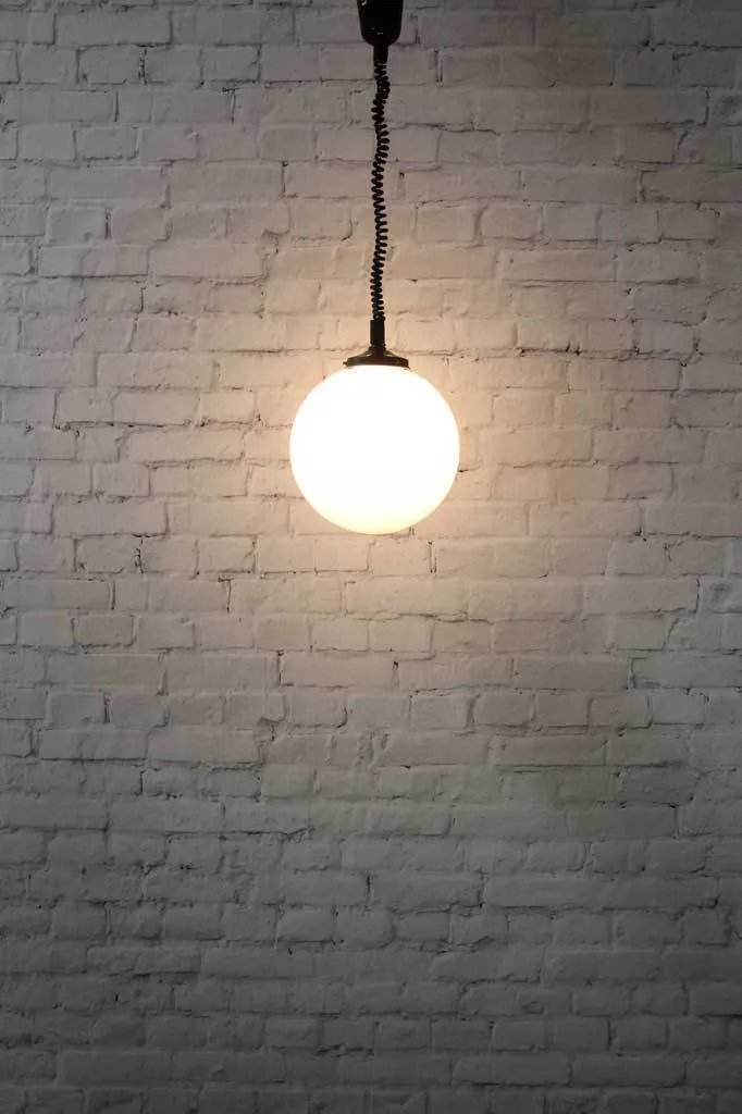 Glass Ball Rise & Fall Pendant Light