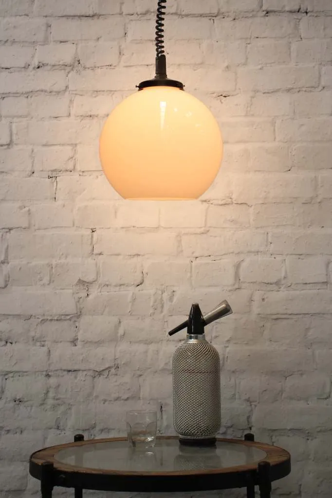 Glass Ball Rise & Fall Pendant Light