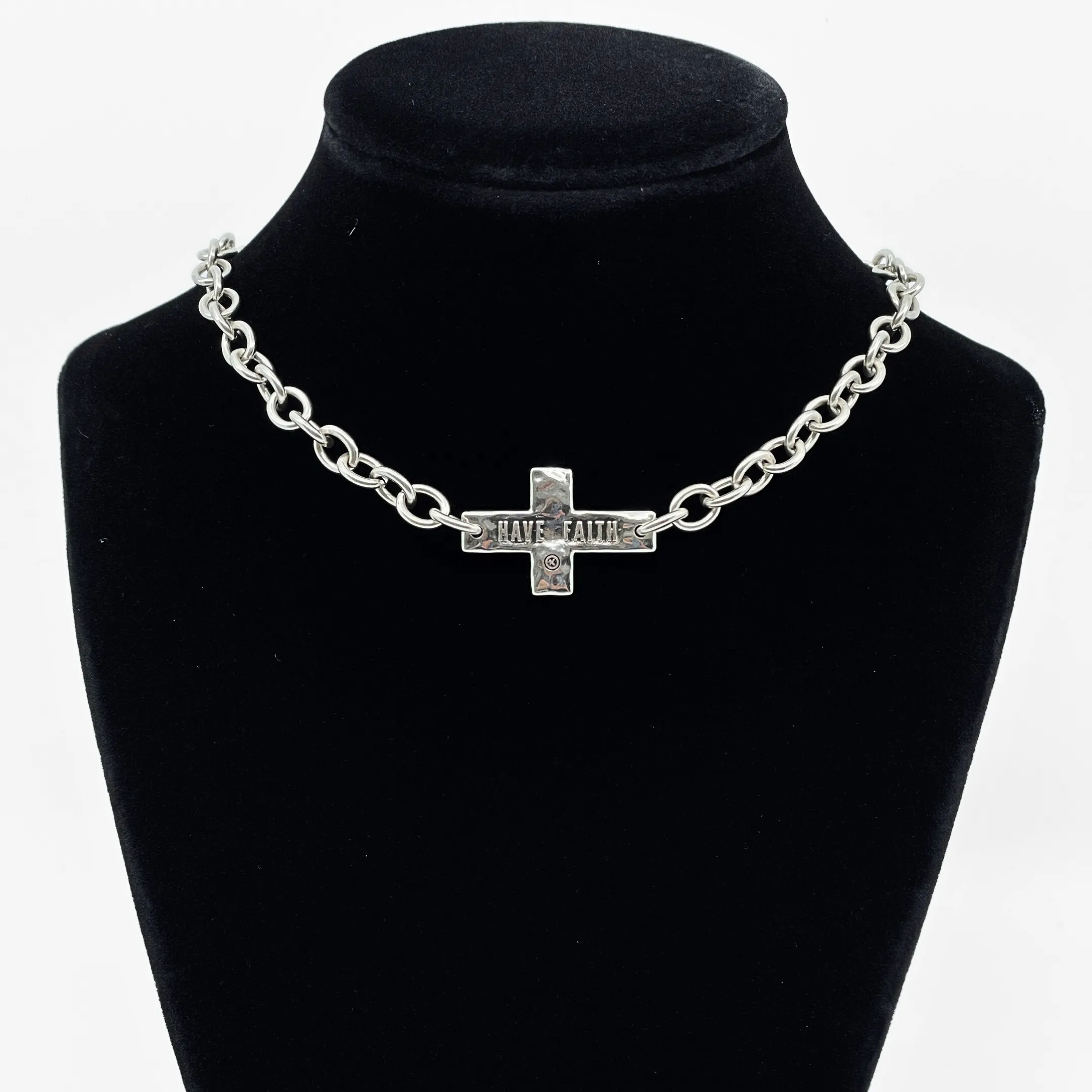 HAVE FAITH | CROSS | Midi Choker