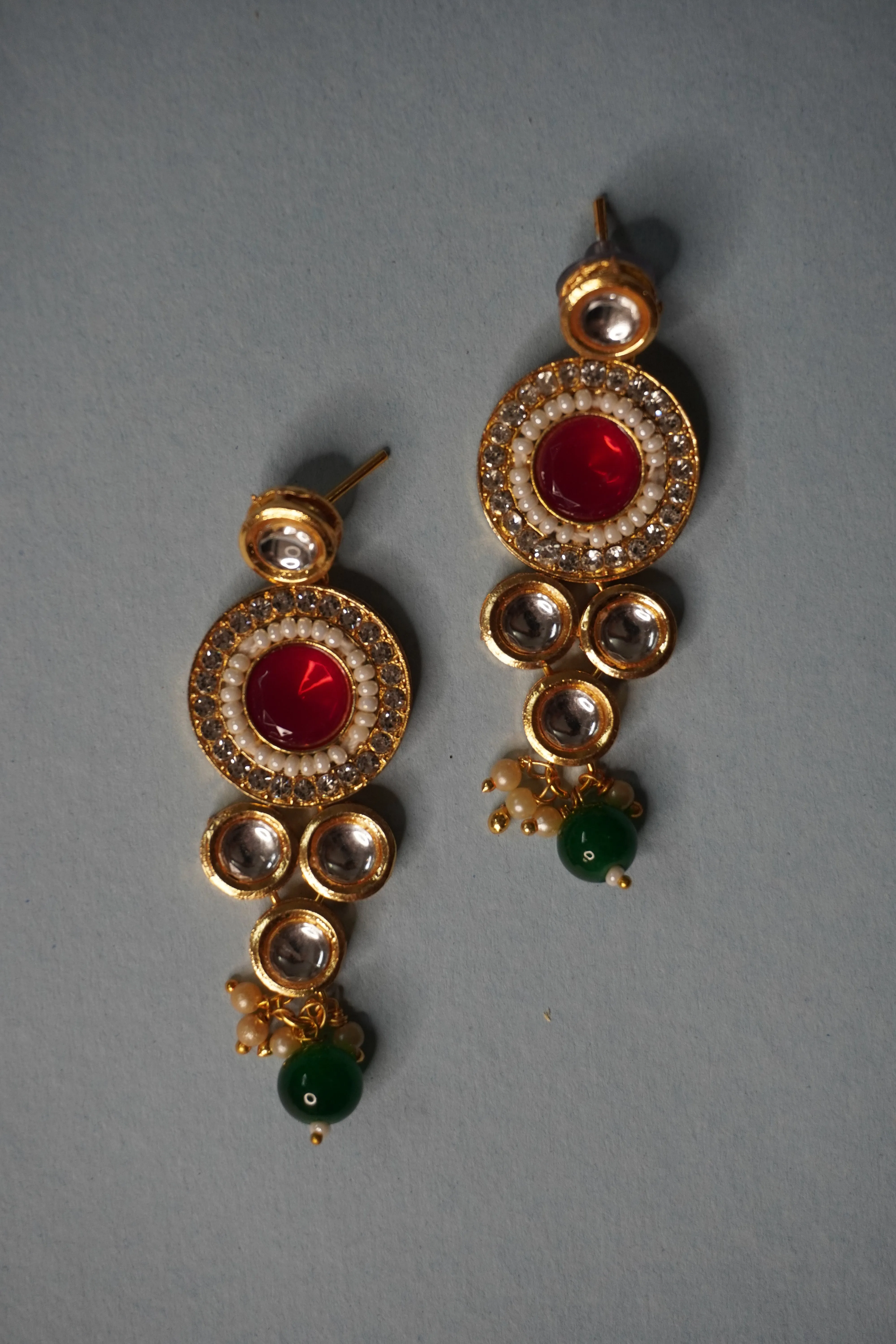 kundan Gold Plated Choker Necklace with Earring