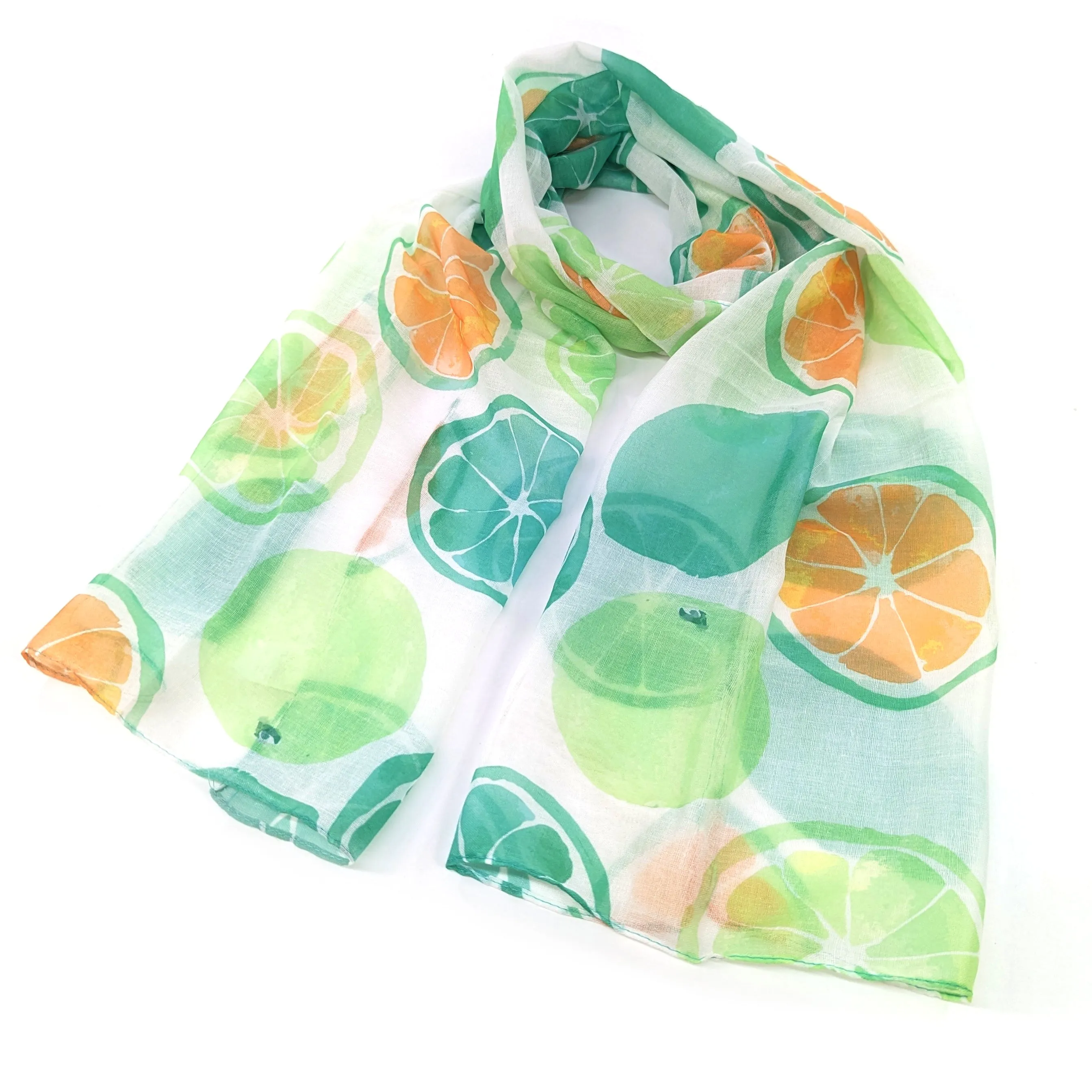 Lemon & Lime Slices Scarf