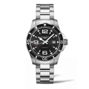 Longines HydroConquest Watch Black Dial 39mm Quartz