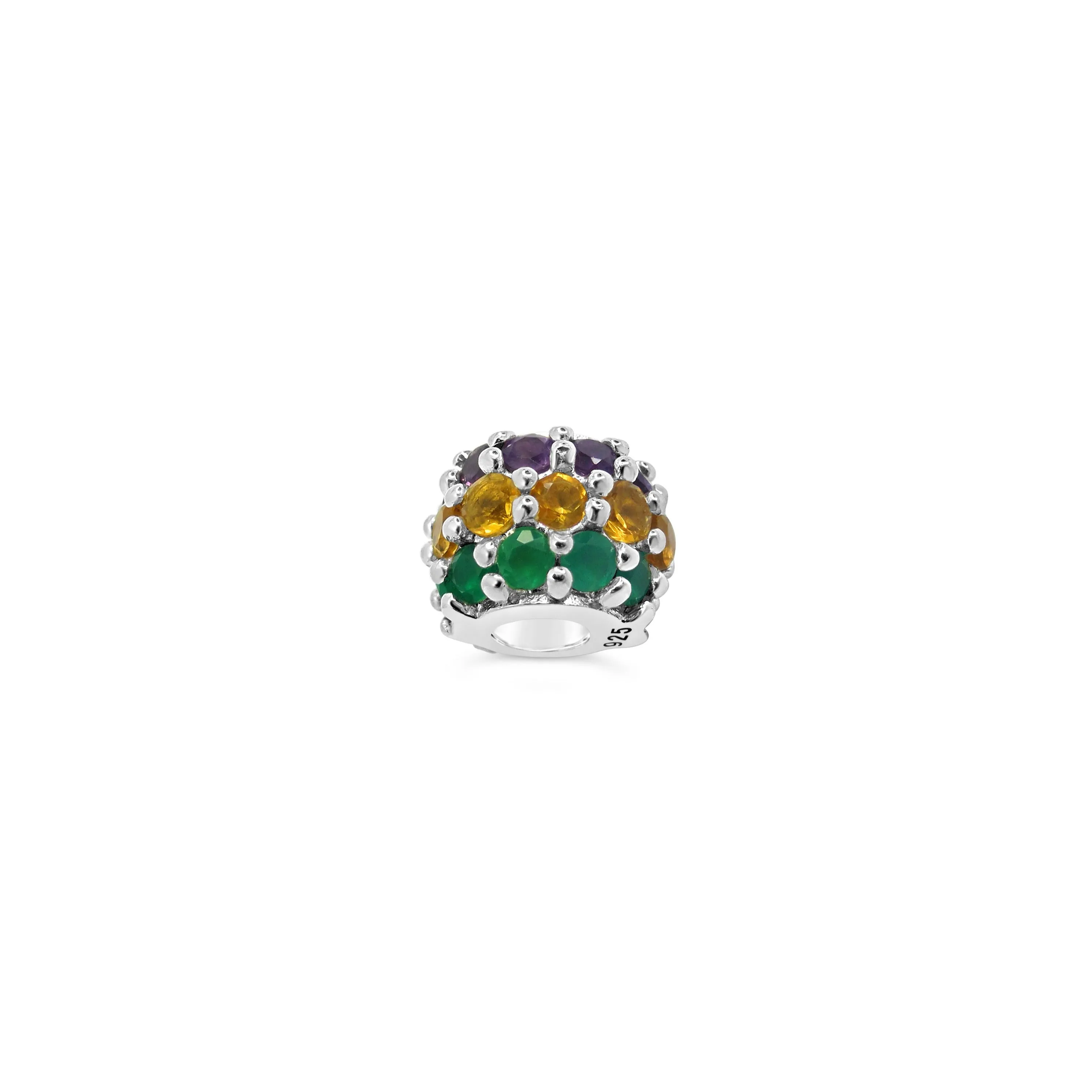 Mardi Gras Semi-Precious Couture Charm