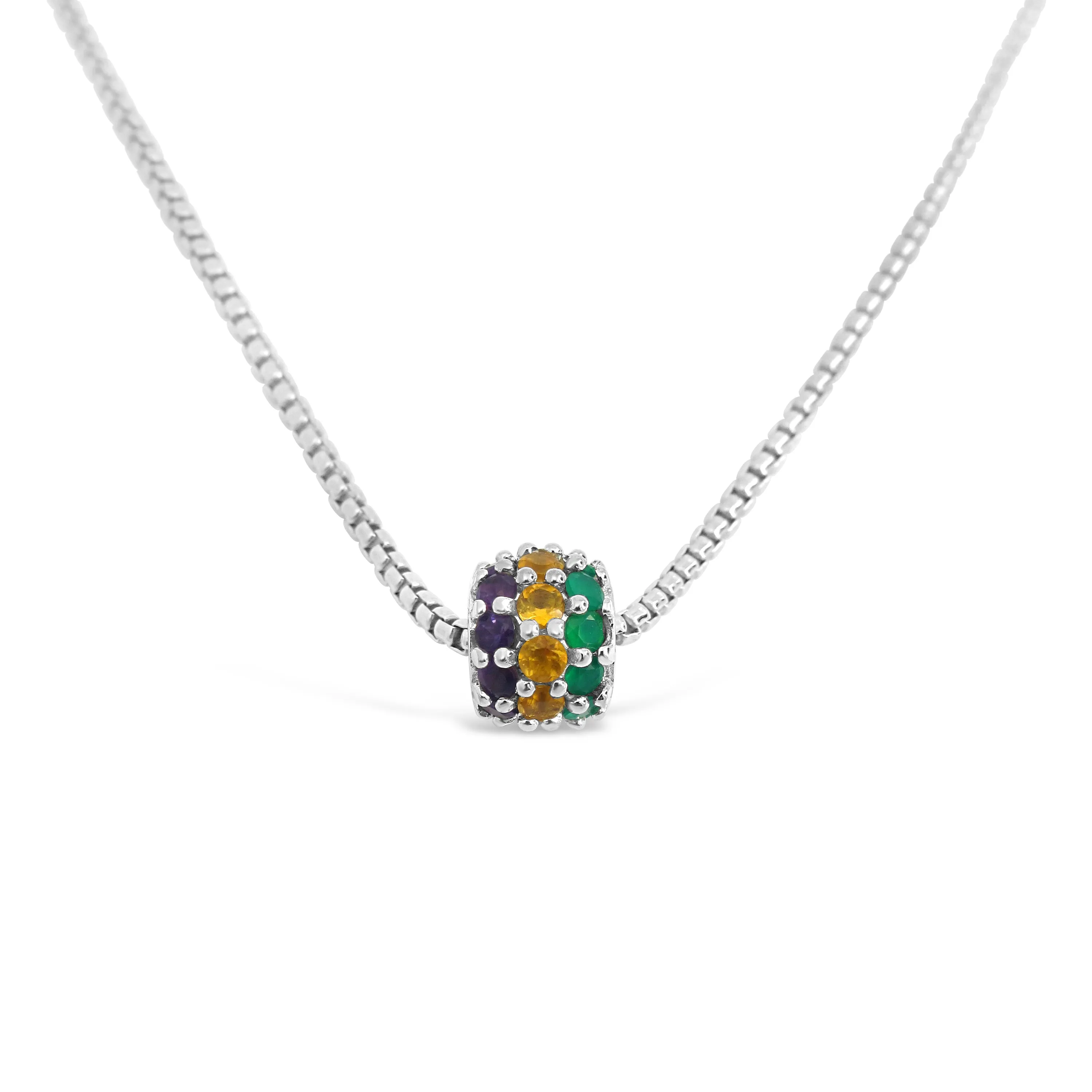 Mardi Gras Semi-Precious Couture Charm