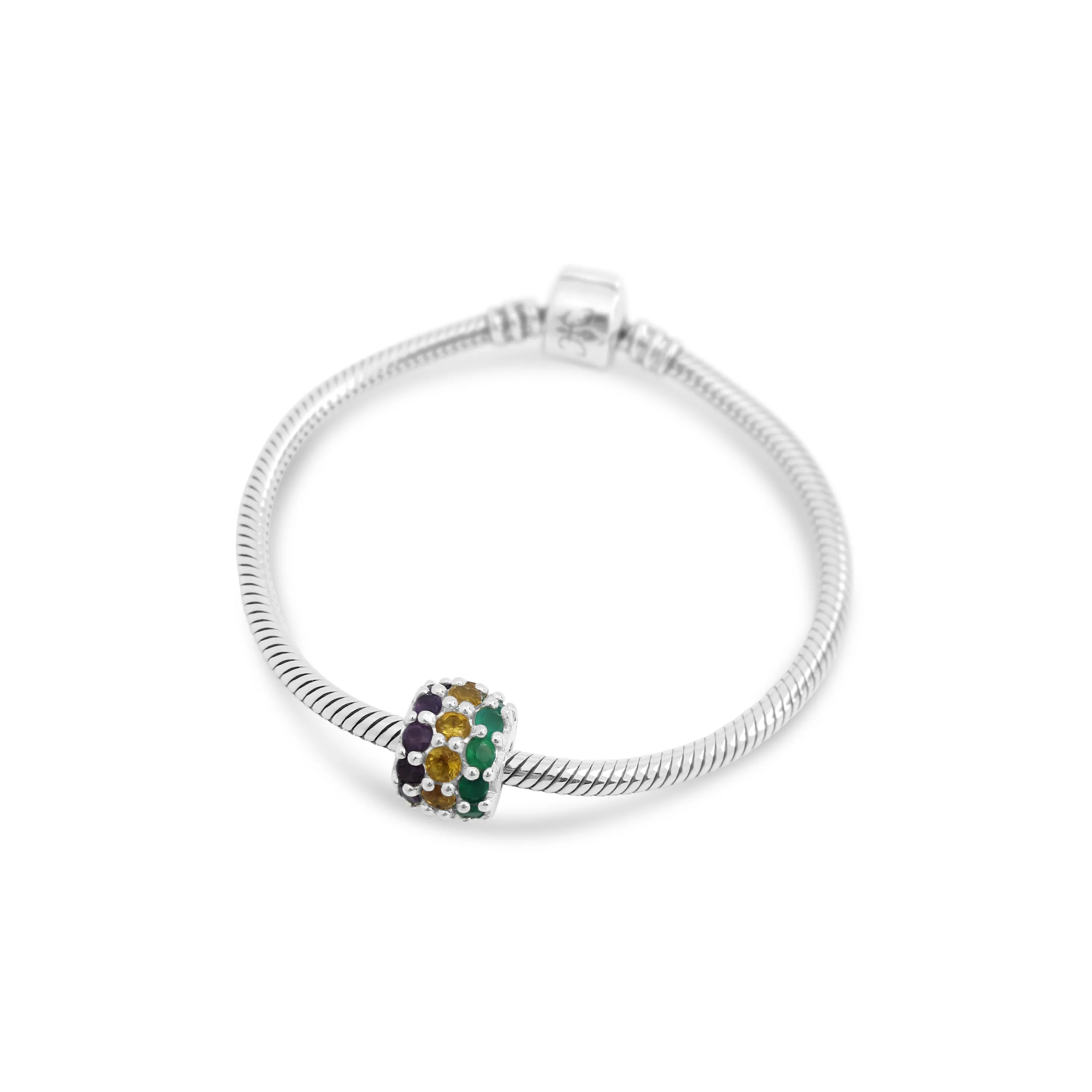 Mardi Gras Semi-Precious Couture Charm