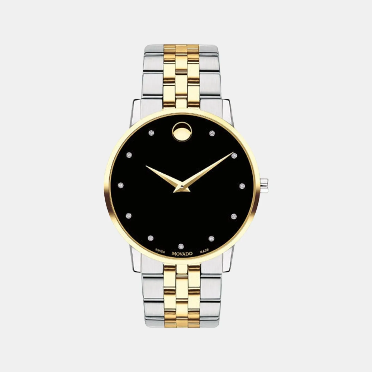 Men's Black Analog Stainless Steel Watch 607202