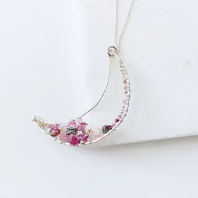 Moon Necklace /Sterling Silver Necklace