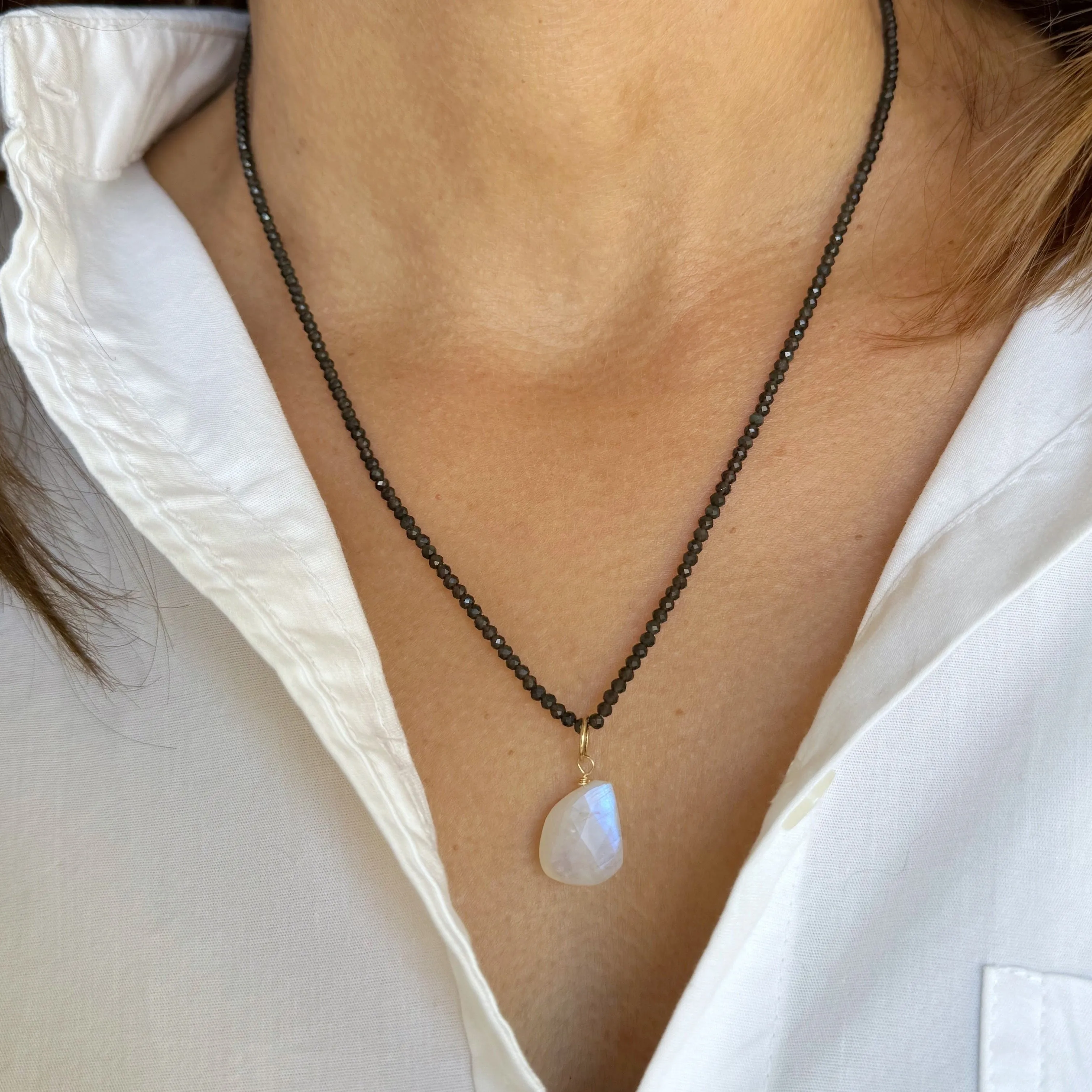 Moonstone Nugget Bijou Charm