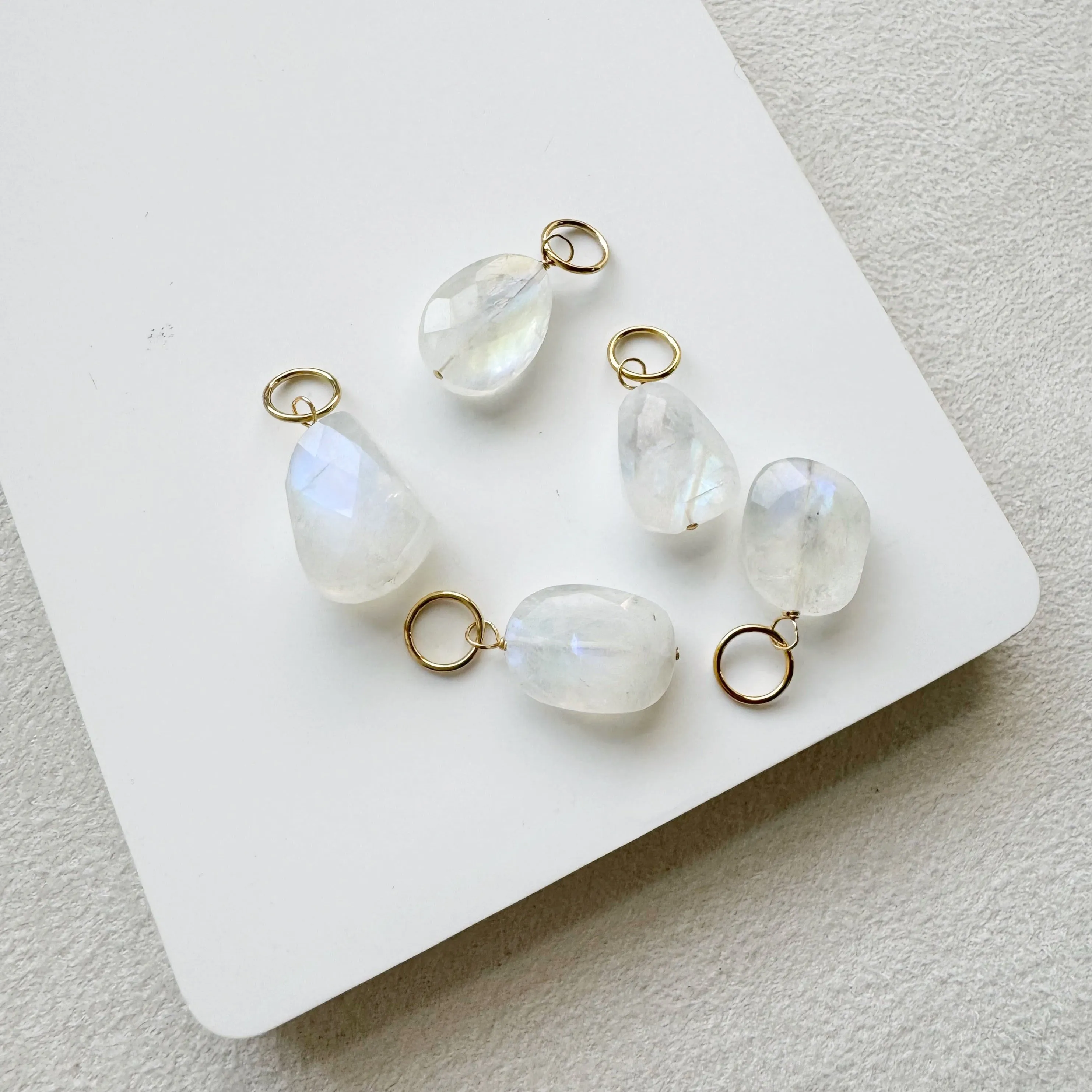 Moonstone Nugget Bijou Charm