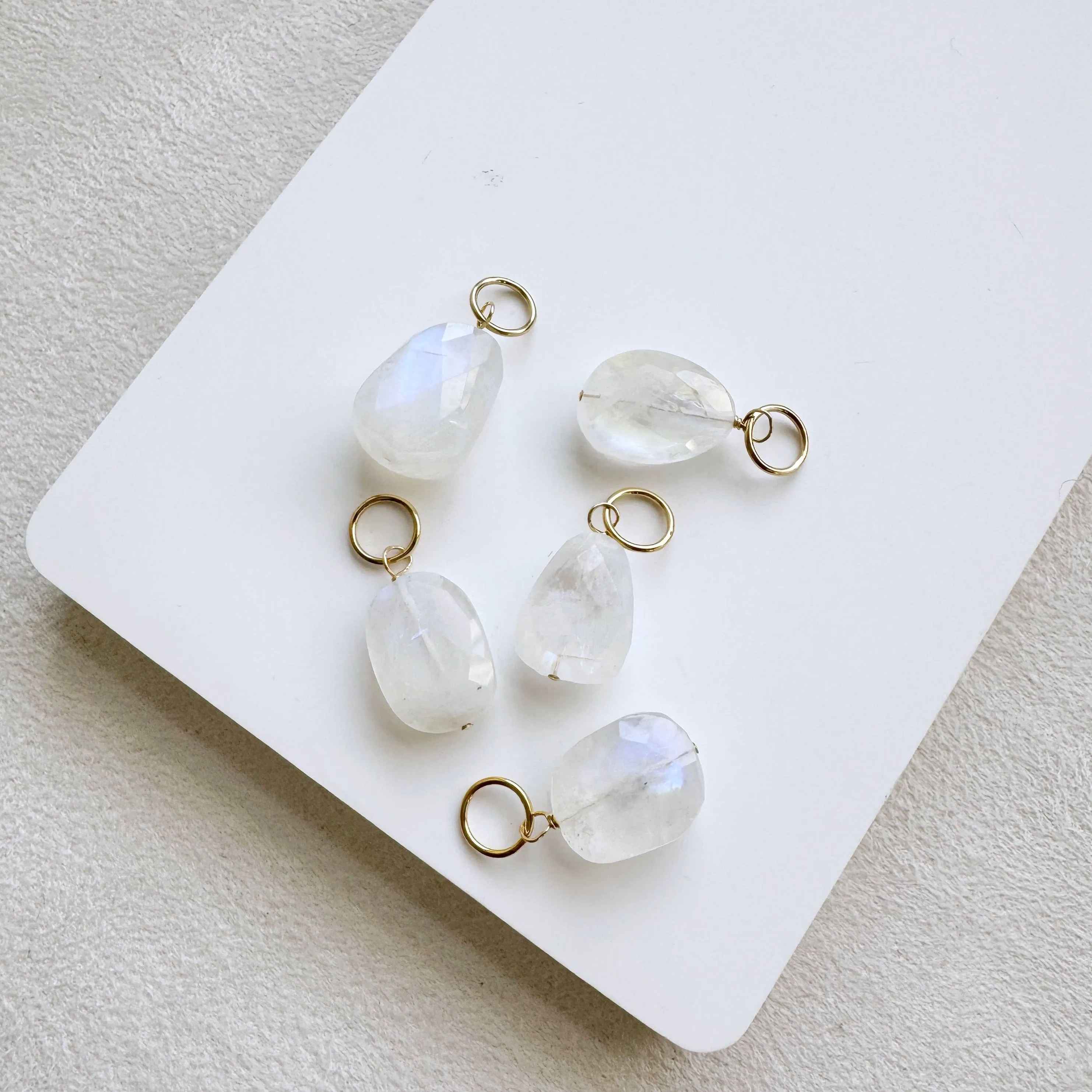 Moonstone Nugget Bijou Charm