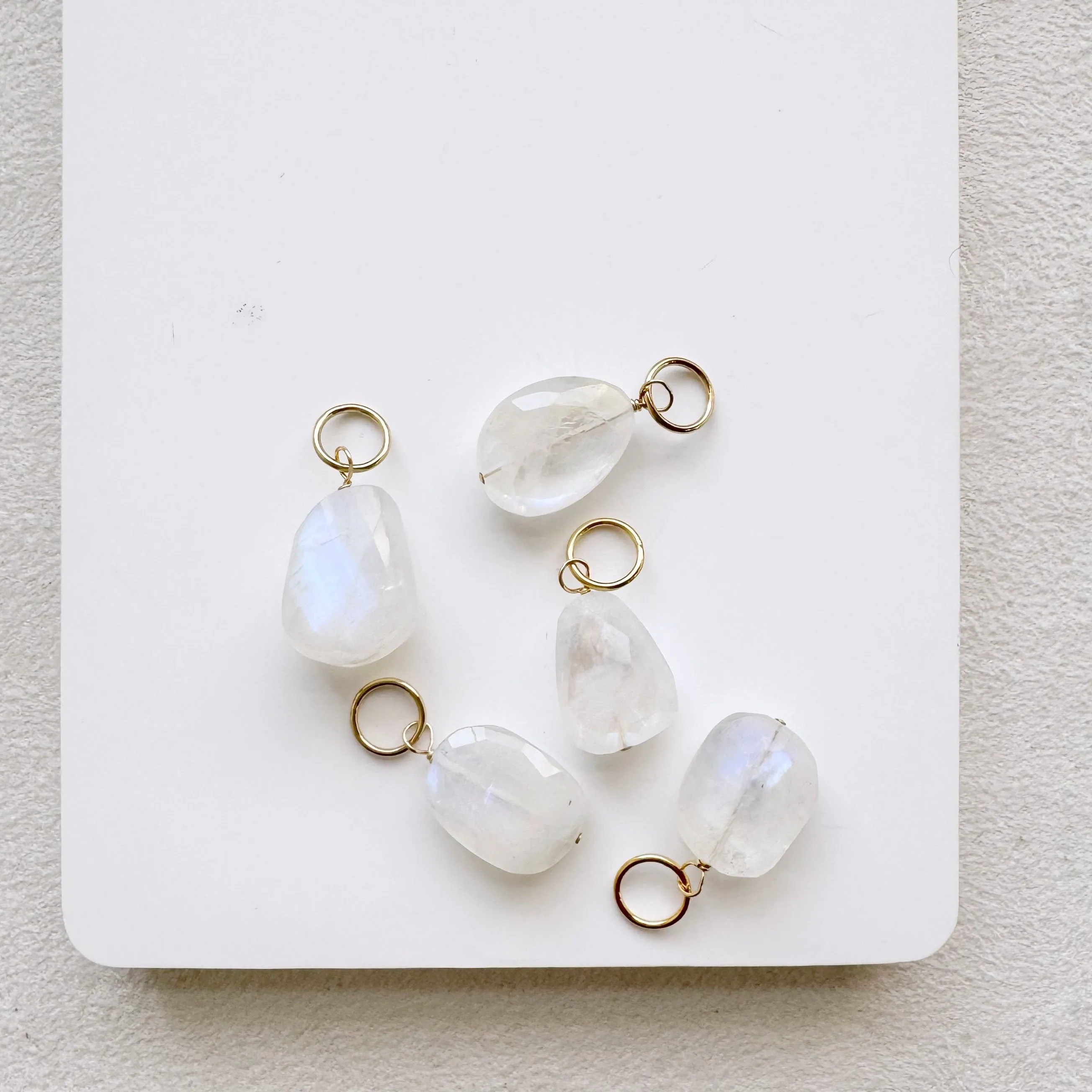 Moonstone Nugget Bijou Charm