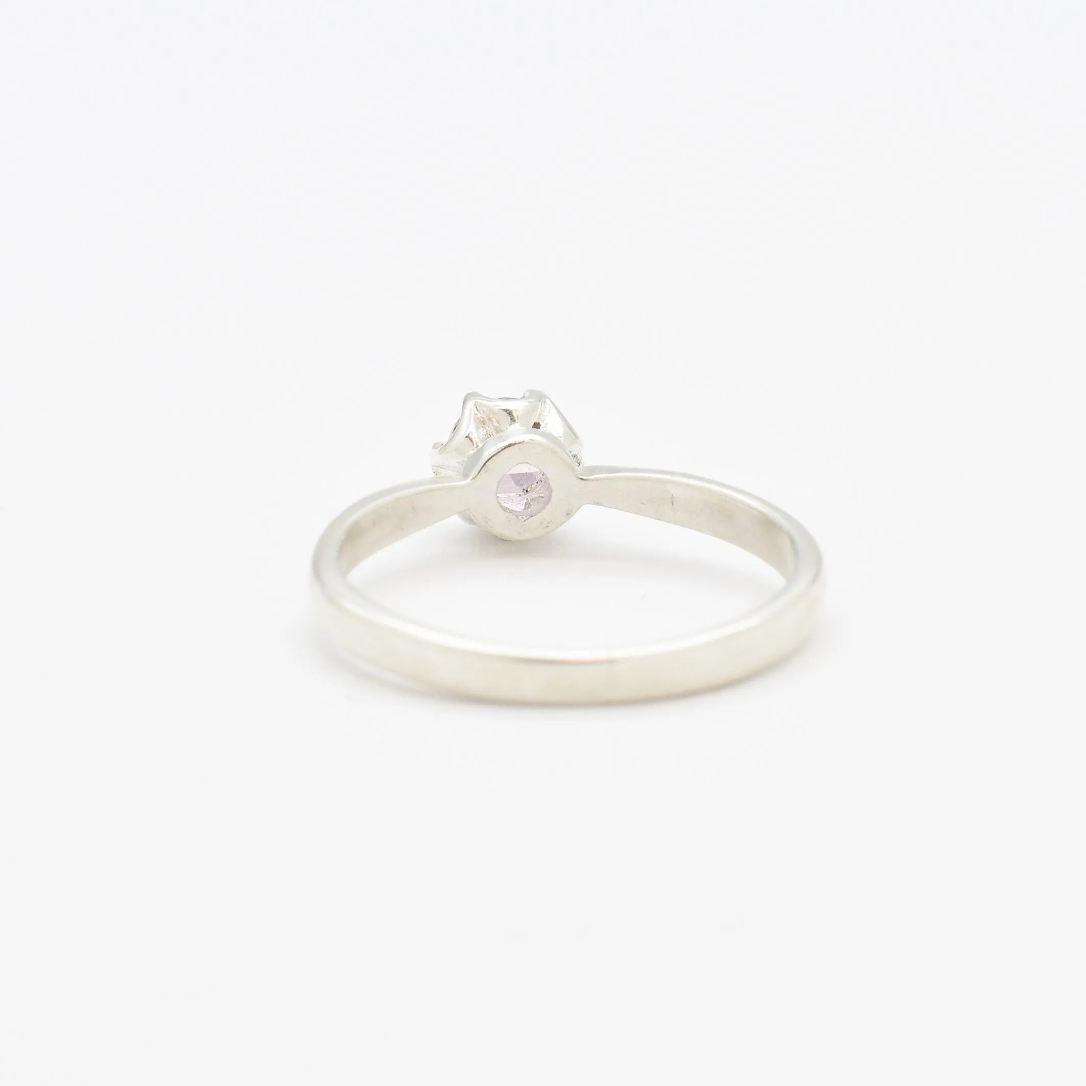 Morganite Ring - Pink Engagement Ring - Vintage Round Ring