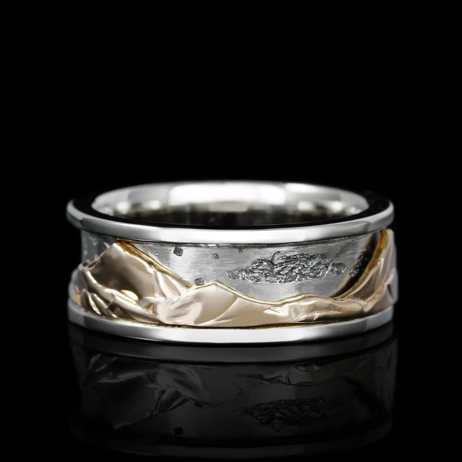 Mountain, Sun, & Moon Spinner Ring