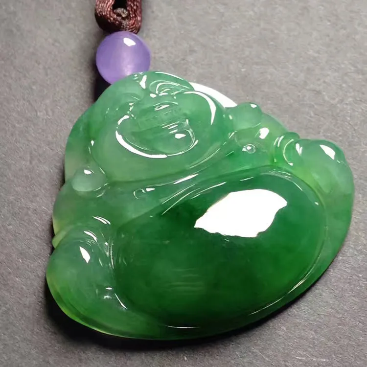 Natural Jade Pendant Jadeite Buddha Pendant PT213