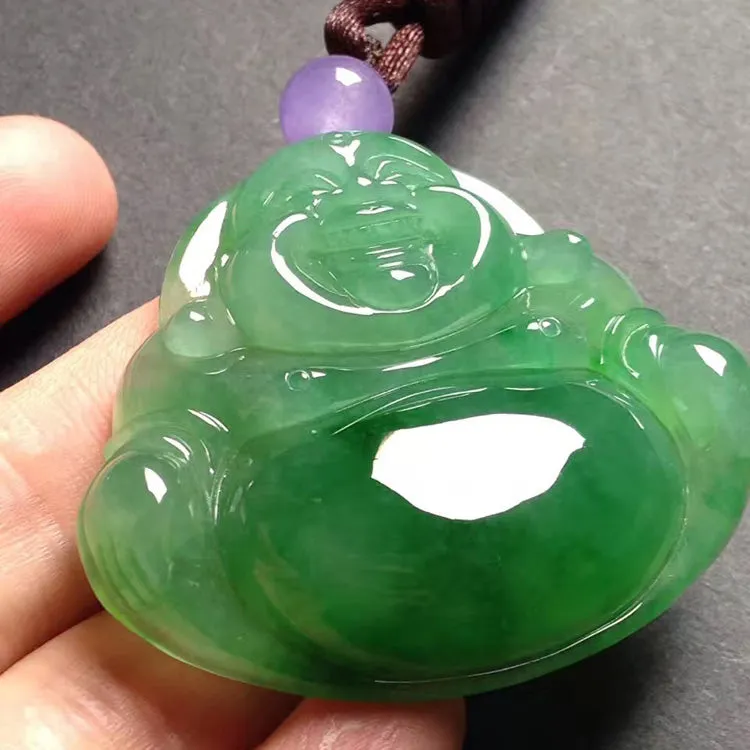 Natural Jade Pendant Jadeite Buddha Pendant PT213